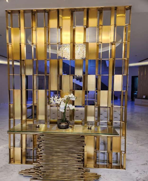 Miscellaneous Metal Work: mmw brass room divider