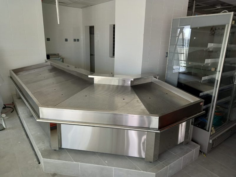 Miscellaneous Metal Work: mmw fish display counter