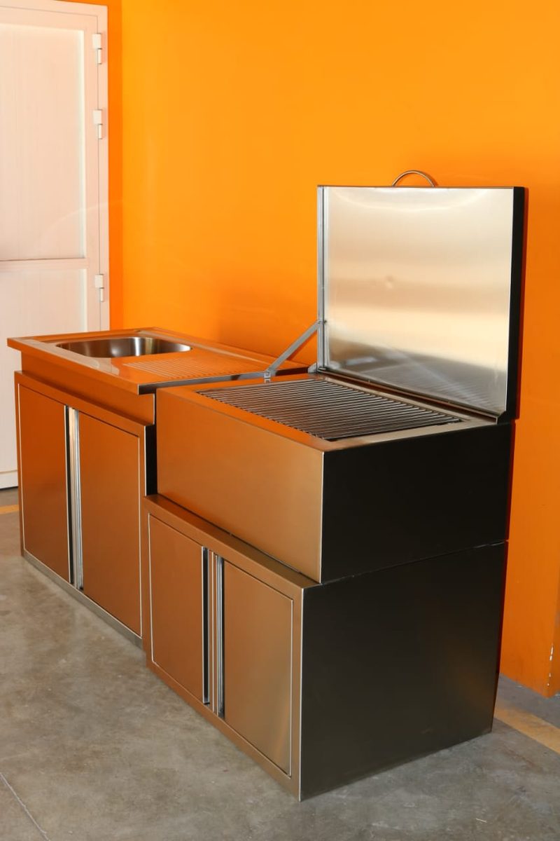 Miscellaneous Metal Work: mmw outdoor sink bbq combo