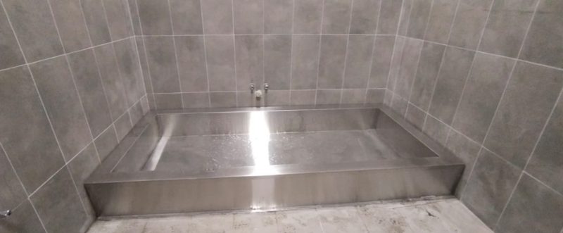 Miscellaneous Metal Work: mmw recessed wash trough