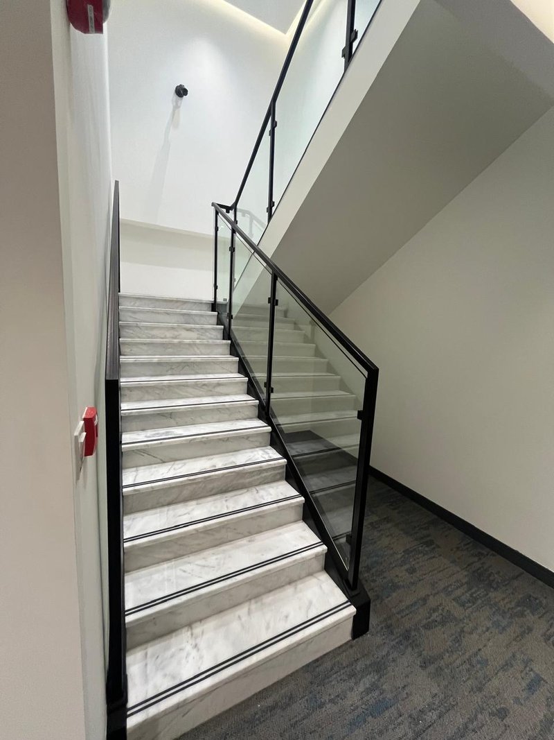 Stainless steel tube handrail, customized fabrication