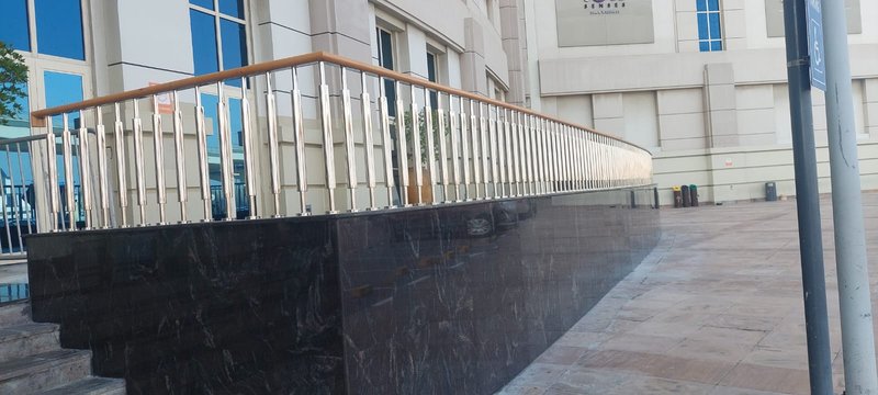 Handrail With Wooden Handle