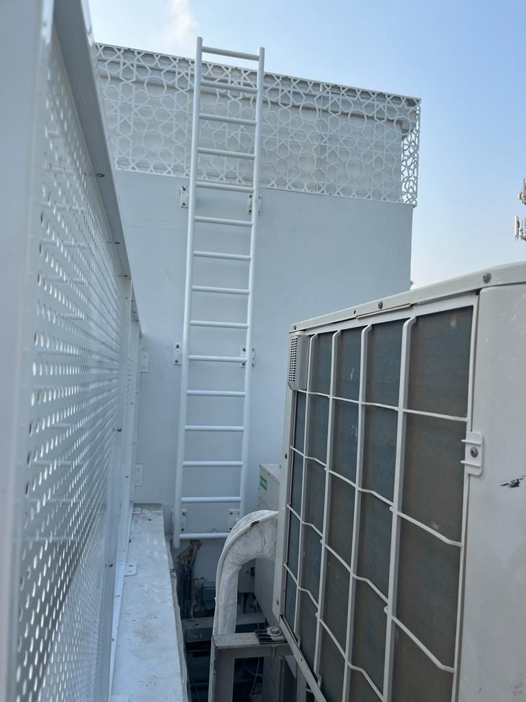 Structural Steel Fabrication and Installation: ssf rooftop screen ladder